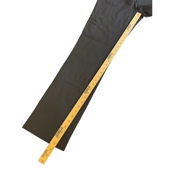 Long Tall Sally Trouser Pants Size 8 Black Stretch Straight Pull On Full Length - Picture 10 of 12